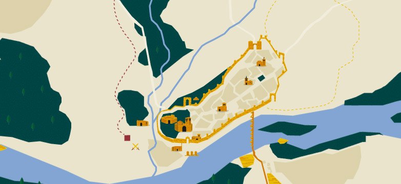 Cerco de Zamora Mapa